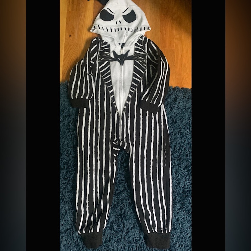 The Nightmare Before Christmas one piece hooded pajamas